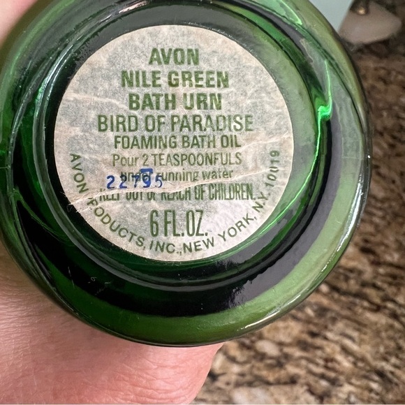 Vintage Avon Nile Green Bath Urn - Picture 4 of 4